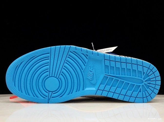 Air Blue UNC Powder 1 Jordan Off-White AQ0818-148 0702